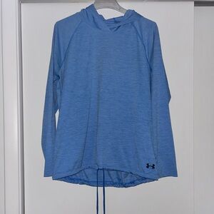 Under Armour Light Blue HeatGear Lightweight Hoodie